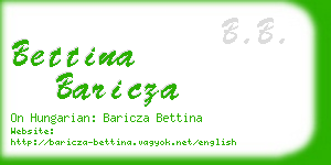 bettina baricza business card